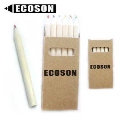 FREE SAMPLES Cheap Half Size 2-160 Color Kids Gift Stationery Set 6 Kids Colored Pencil Pack Mini Colouring Pencils in Kraft Box