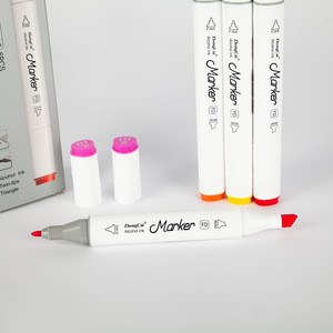 Medium point fabric marker alcohol based markers set in corrugated box
