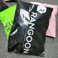 Manufacturer biodegradable bags Custom Glossy black color plastic mailing bag compostable bags corn starch poly mailer bag