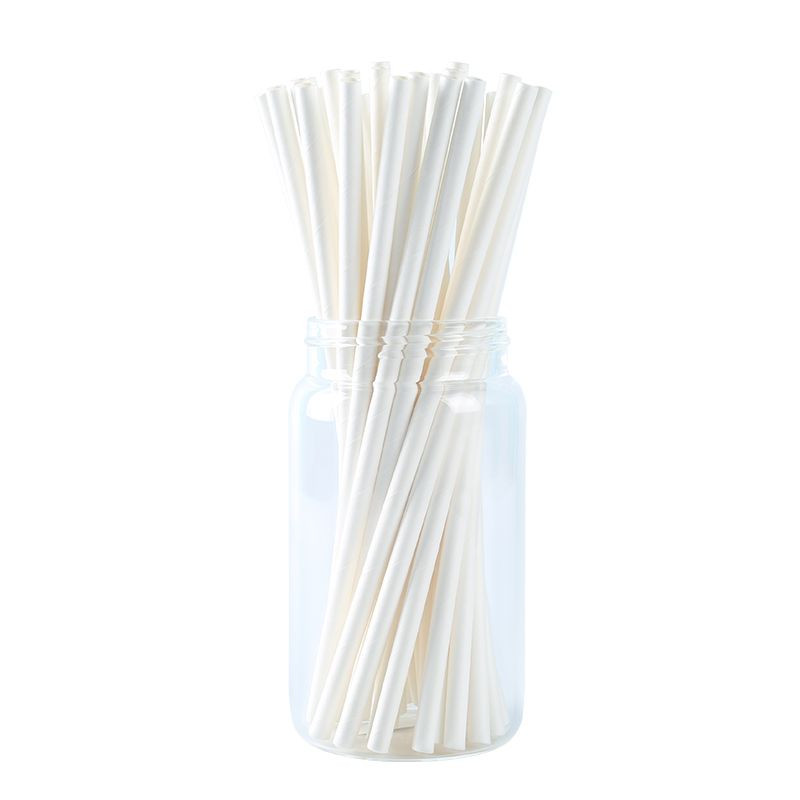 Hot selling food grade biodegradable pearl milk tea bulk package thicken paper straws