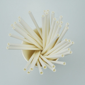 Factory low price craft white bulk wholesale white paper straws paper drinking straws 6*197mm