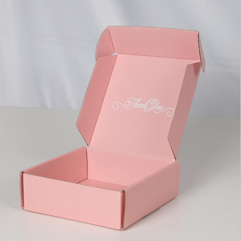 wholesale custom colored corrugated cosmetic packaging box plain kraft corrugated paper box