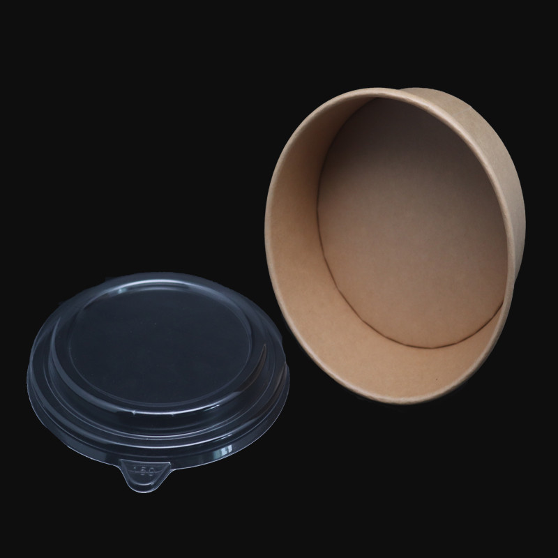 Disposable microwavable takeaway paper bowl hot food container