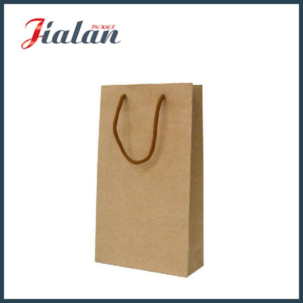 White Kraft Paper Plain Color Shopping Carrier Gift Paper Bag