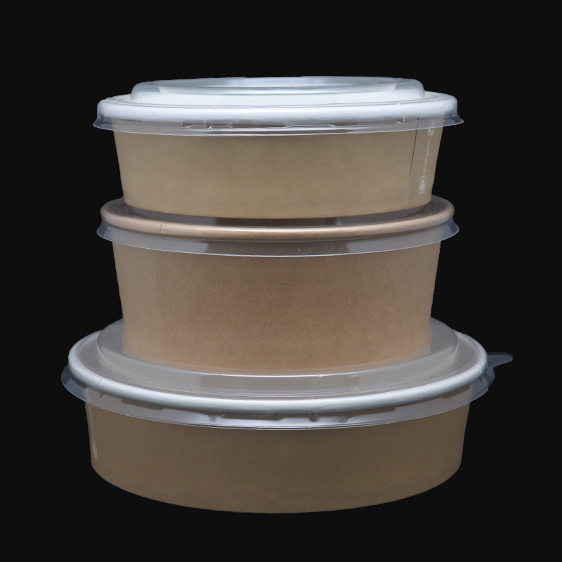 Disposable microwavable takeaway paper bowl hot food container