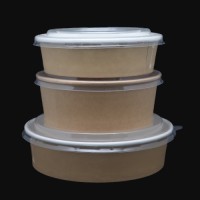 Disposable microwavable takeaway paper bowl hot food container
