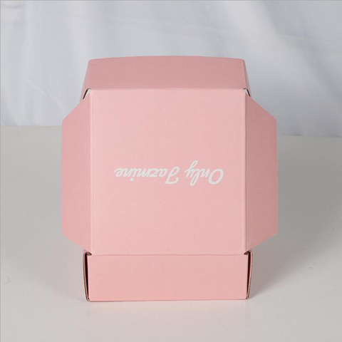 wholesale custom colored corrugated cosmetic packaging box plain kraft corrugated paper box