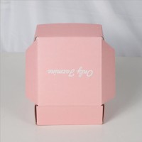 wholesale custom colored corrugated cosmetic packaging box plain kraft corrugated paper box