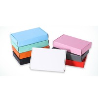 wholesale custom colored corrugated cosmetic packaging box plain kraft corrugated paper box