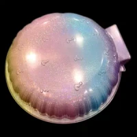 Customized Novel Rainbow Gradient Round Plastic Blister Packaging Box for Plush Toy