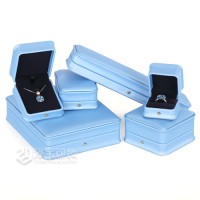 Factory Price Jewellery Box Green Multi Color Waisted PU Leather Jewelry Box Custom Logo necklace Bracelet packaging Box