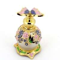 Perfume Bottles Hot Delicate Pocket Refill Cylindrical Butterfly Spray Empty Pump Glass Bottle Luxury Unique 15ml Perfume Bottle