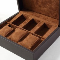 Custom Logo Watch Box Leather Watch Case with Gift Box Packaging In Stock Low MOQ Prompt Delivery