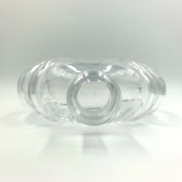 Kaimore 500ml Novel Design Stripe Clear Glass Bottle For Whisky Xo Brandy