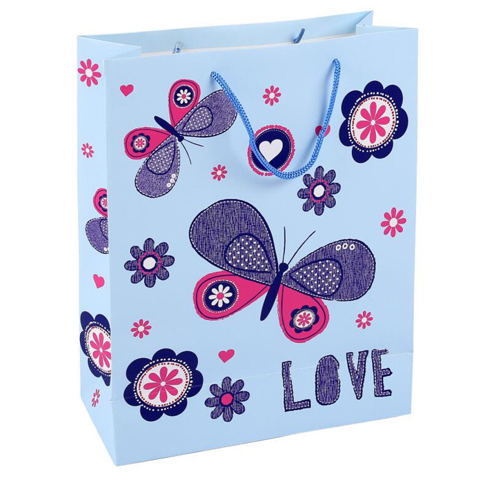 3D Cmyk Colorful Printed Custom Cheap Paper Gift Bag
