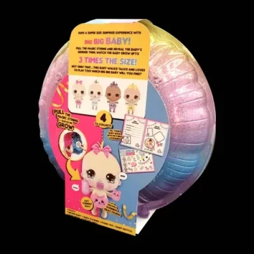 Customized Novel Rainbow Gradient Round Plastic Blister Packaging Box for Plush Toy