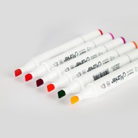 Medium point fabric marker alcohol based markers set in corrugated box