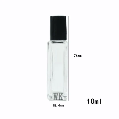 Round Glass Gradient Essential Oil Perfume Bottle with Roll on Ball