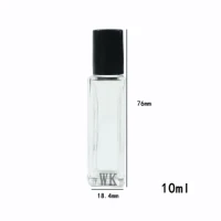 Round Glass Gradient Essential Oil Perfume Bottle with Roll on Ball